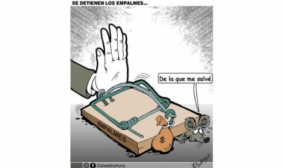 09-07-26 - Caricatura, Se detienen los empalmes