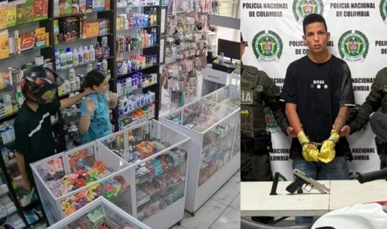 Ladrón Droguería Capturado