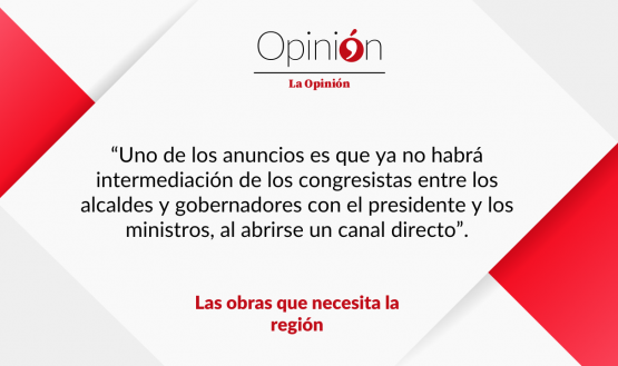 Las obras que necesita la región