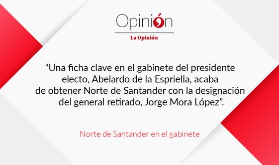 Norte de Santander en el gabinete