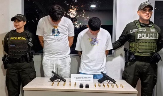 Antonio Aponte y Manuel Ríos fueron enviados a la cárcel por porte ilegal de armas de fuego.