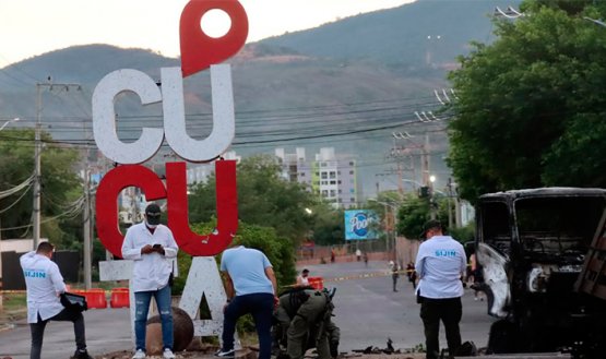 Atentado en Cúcuta. / Foto: Carlos Ramírez-La Opinión