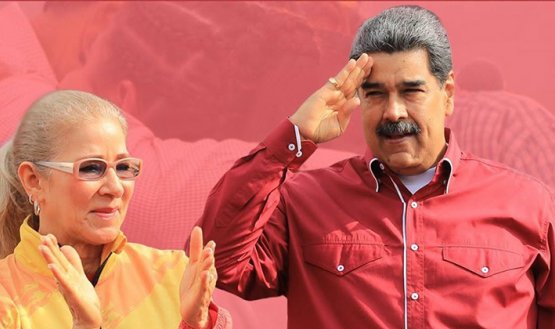 Cilia-Flores-y-Nicolás-Maduro. Foto: Facebook Nicolás Maduro