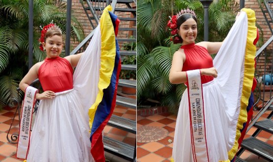 Dos niñas llevan a Cúcuta y Norte al Reinado de la Cumbia.