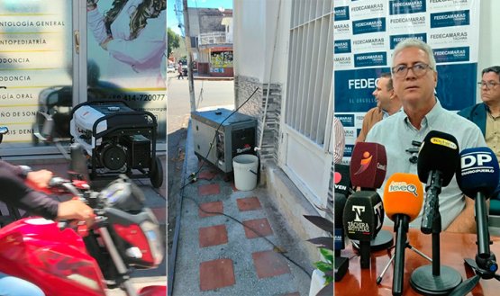 Las empresas que no tienen plantas eléctricas les toca cerrar, porque con los cortes de energía no pueden operar. / Foto: cortesía