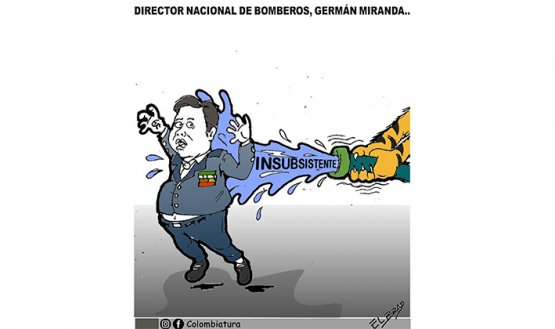 Director Nacional de Bomberos, Germán MIranda