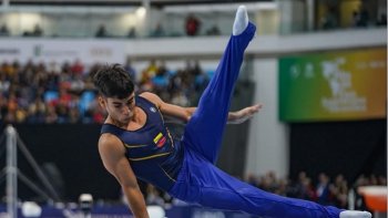 El gimnasta Camilo Vera es una de las figuras de la gimnasia que tendrá Colombia en los Juegos de Santo Domingo 2026.