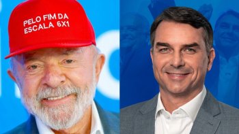 Lula y Bolsonaro. Foto: Facebook: Flavio Bolsonaro y Lula
