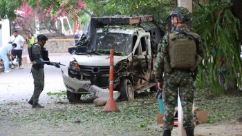 Así quedó el sector de El Escobal tras la explosión de un posible paquete bomba