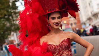 Salwa Maloof llevó el Carnaval de Barranquilla a las calles de Madrid