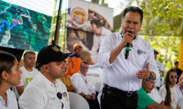 El gobernador William Villamizar llamó a la paz desde Teorama. 