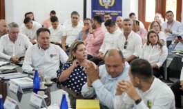 Seis alcalde del departamento llevaron la representación de sus demás colegas ante el presidente electo Abelardo de la Espriella/Foto cortesía Juan Pablo Bayona