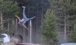 Hombre atacado por bisonte en USA. Foto: captura de redes sociales (X)