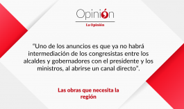 Las obras que necesita la región