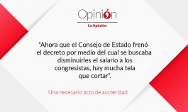Una necesario acto de austeridad