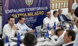 En el primer Empalme Territorial estuvo presente también el general Jorge Eduardo Mora, designado ministro de Defensa/Foto: Cortesía Juan Pablo Bayona