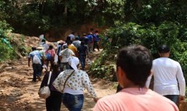 Llegan desplazados a la personería de Ocaña para entregar declaraciones del conflicto armado.
