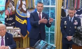 Trump y militares. Foto, Colprensa.