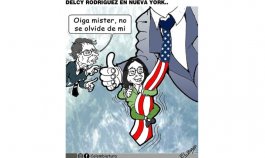 24-09-26 - Caricatura, Delcy Rodríguez en Nueva York..