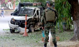 Atentado dinamitero en El Escobal: 4 policías y tres civiles heridos./Foto Carlos Ramírez