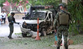 Así quedó el sector de El Escobal tras la explosión de un posible paquete bomba