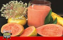 Jugo de guayaba y banano