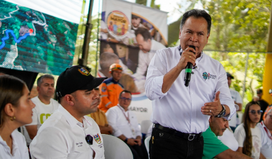 El gobernador William Villamizar llamó a la paz desde Teorama. 