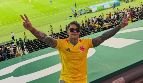 Yeferson Cossio en el Mundial. Foto: Facebook oficial de Yeferson Cossio.
