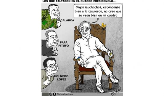 21-07-26 - Caricatura, Los que faltaron en el cuadro presidencial
