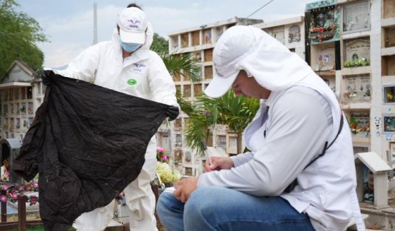 Unidad de Búsqueda de personas dadas por desaparecidas inicia trabajos forenses en el antiguo cementerio de El Zulia./Foto: Cortesía