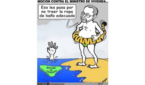 18-09-26 - Caricatura, Moción contra el ministro de Vivienda.