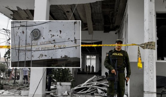 En imágenes: así quedó la estación de Policía de Los Patios tras el carro bomba. /La Opinión.