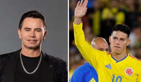 Jhonny Rivera reveló la historia detrás de la camiseta que le regaló James Rodríguez