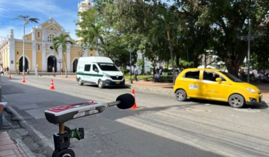 Durante el día sin carros y motos se hicieron mediciones para adoptar planes de restauración ambiental.