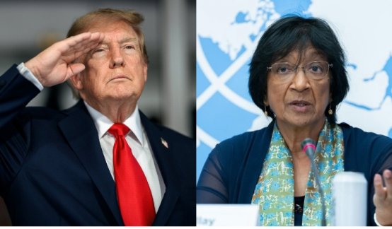 Trump y Navi Pillay.