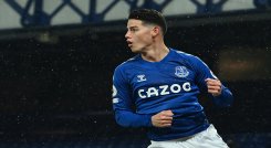 James Rodríguez, jugador del Everton.  Foto: AFP