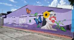 El mural fue pintado en el sector de La Parada, en Villa del Rosario. / Fotos Cortesía