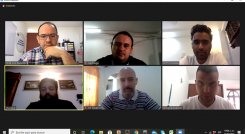 Encuentro virtual que sostuvieron la alcaldía y empresarios locales con sus similares de la India, para hablar de nuevas tecnologías e intercambio de experiencias empresariales.
