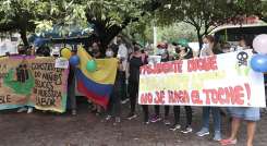 Protestas de los empleados del ICBF.