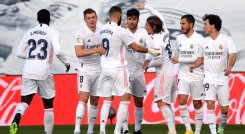 El desconcertante Real Madrid que deambula con altas y bajas por la Liga disputará en casa su choque aplazado de la primera fecha frente a Getafe. / Foto: AFP