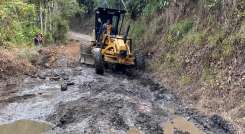 En Chucarima intervinieron 11 kilómetros de  la vía terciaria. / Foto: Cortesía.