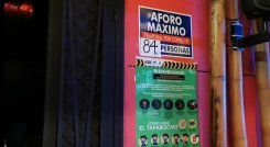 Aforo máximo en los locales.