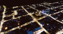 Chinácota modernizó su alumbrado público y ahora está iluminada con luz LED. / Foto cortesía