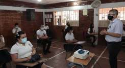 Alternancia en la Institución Educativa Cornejo en San Cayetano.