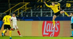 Erling Haaland alcanzó los 20 goles en la Champions League. 