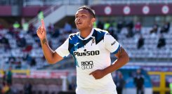 Luis Fernando Muriel, goleador del Atalanta de Italia. 