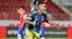 Falcao celebra un tanto marcado en Eliminatorias ante Chile. Archivo/La Opinión 