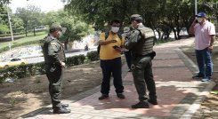 La Policía Nacional permanecerá constantemente haciendo patrullajes en El Malecón. Los biciguardianes estarán en las mañanas y en las noches.  /Foto: Luis Alfredo Estévez/ La Opinión 