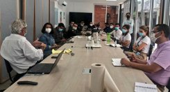 Nancy Patricia Gutiérrez mantuvo un diálogo con organismos internacionales, durante su visita a Cúcuta. / Foto: Tomada de Twitter
