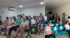 La imagen de la derecha muestra lo situación que se presentó el pasado domingo. La de la izquierda, la corrección de las fallas. / Fotos: Cotesía